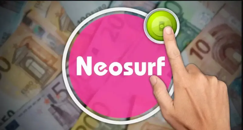 Bouton de dépôt sur le logo du système de paiement Neosurf