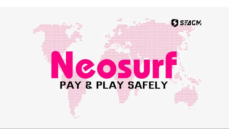 Le logo du système de paiement Neosurf sur la chaussée du monde