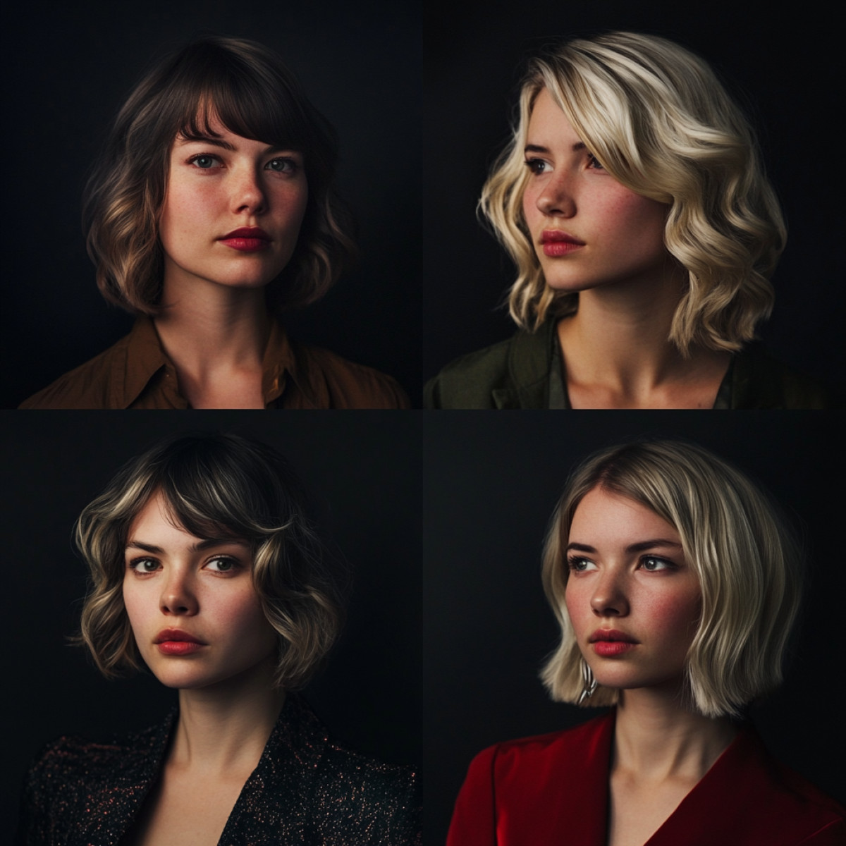 Coupes féminines pour amincir et adoucir le visage