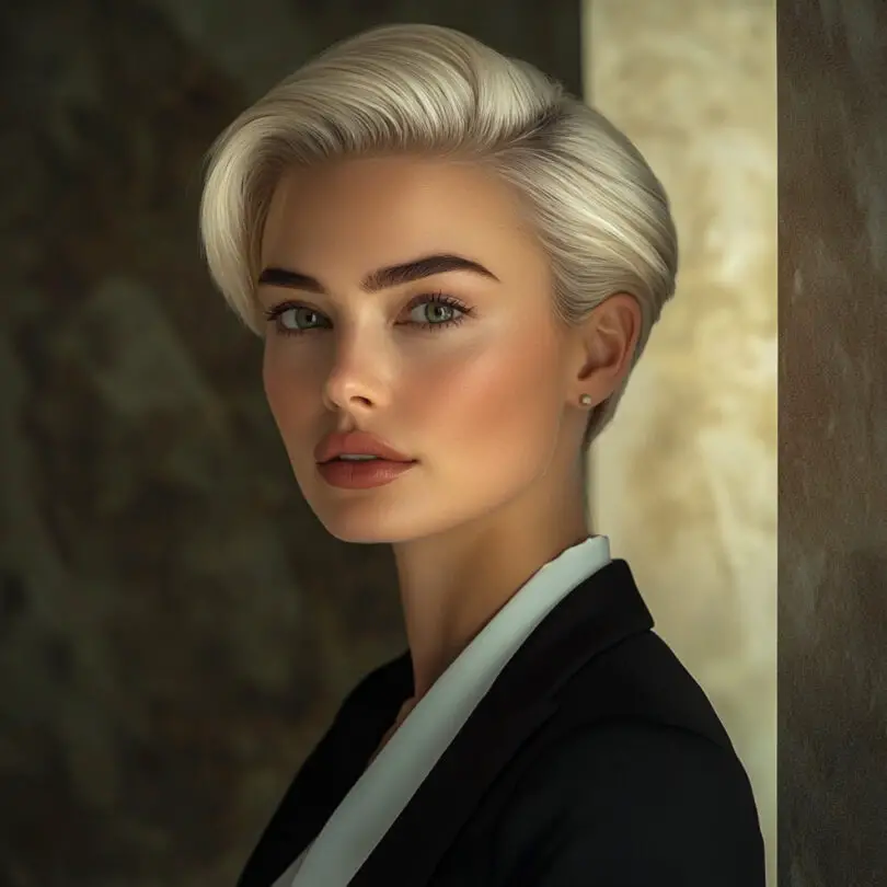 Nuque courte dégradée effilée : un look chic et structuré